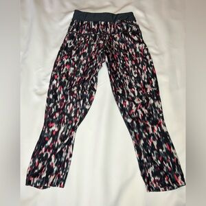 Nike Kids Leggings - Black, White, Pink Pattern